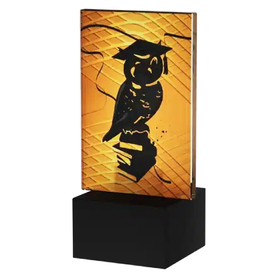 Skleněná soška Sova AG1-12/SCH Skleněná soška Sova AG1-12/SCH