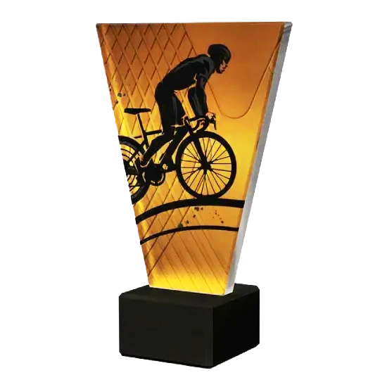 Skleněná soška Cyklista VL/1/CYC Skleněná soška Cyklista VL/1/CYC