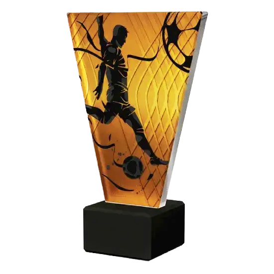 Skleněná soška Fotbal VL/1/SOC1 Skleněná soška Fotbal VL/1/SOC1