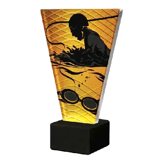 Skleněná soška Plavec VL/1/SWI Skleněná soška Plavec VL/1/SWI