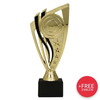 Kunststofftrophaee F258 G BK