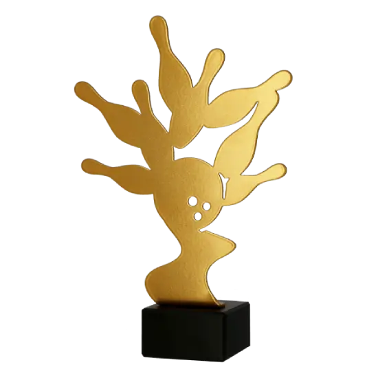 Kovová soška Kuželky ML-BOW Kovová soška Kuželky ML-BOW