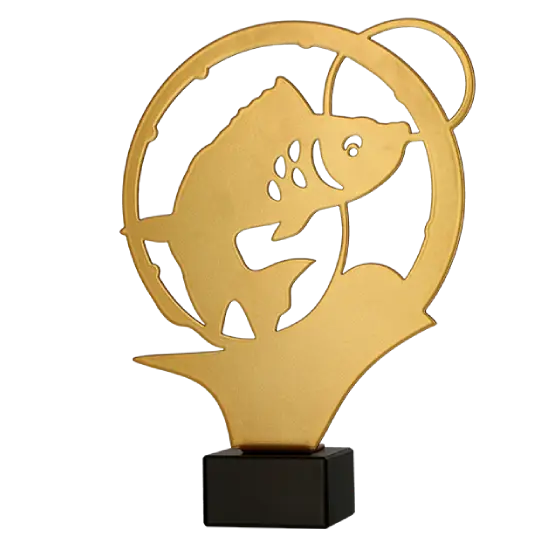 Kovová soška Ryba ML-FIS3 Kovová soška Ryba ML-FIS3