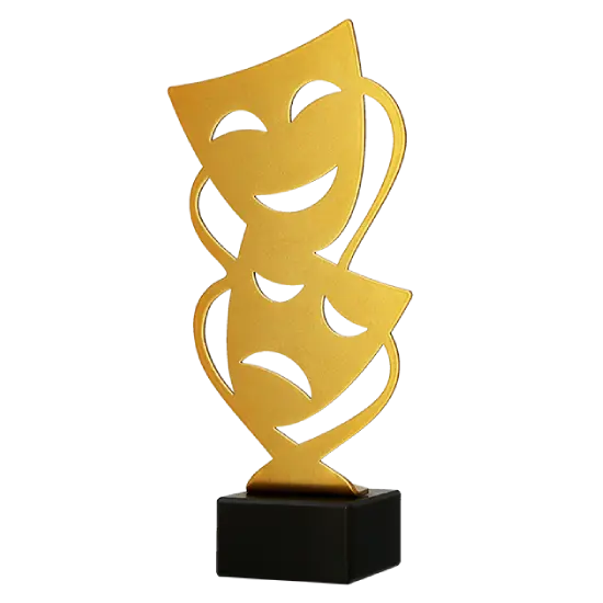 Kovová soška Divadelní masky ML-THE Kovová soška Divadelní masky ML-THE