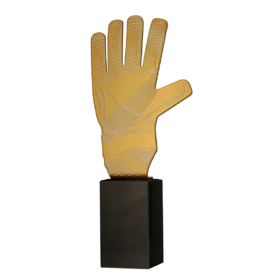 Kovová soška Brankářská Rukavice MLV-SOC3 Kovová soška Brankářská Rukavice MLV-SOC3