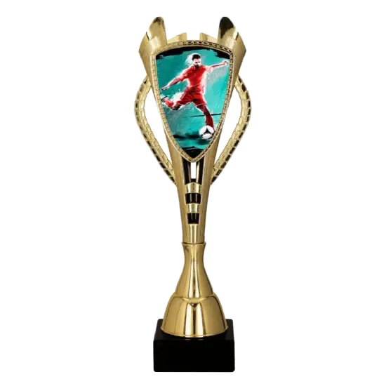 Pohár s fotbalistou střílejícím gól 7243/SOC1 Pohár s fotbalistou střílejícím gól 7243/SOC1