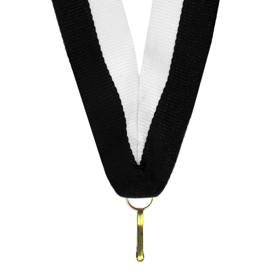 Stuha na medaile V2-W/BK Stuha na medaile V2-W/BK