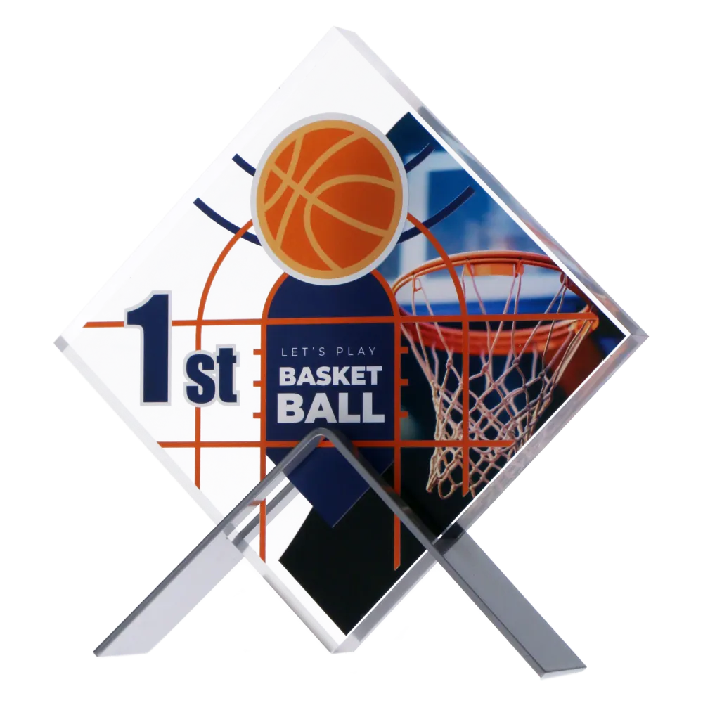 Akryle na metalowym stojaku Basketball