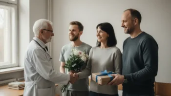 Dárek pro lékaře personalizované skleněné sošky pro doktora