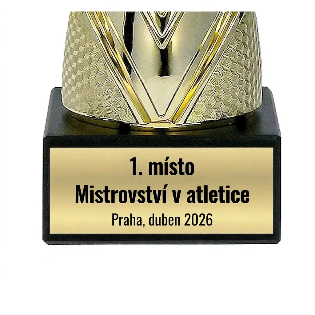 1. misto Mistrovstvi v atletice Praha duben 2026